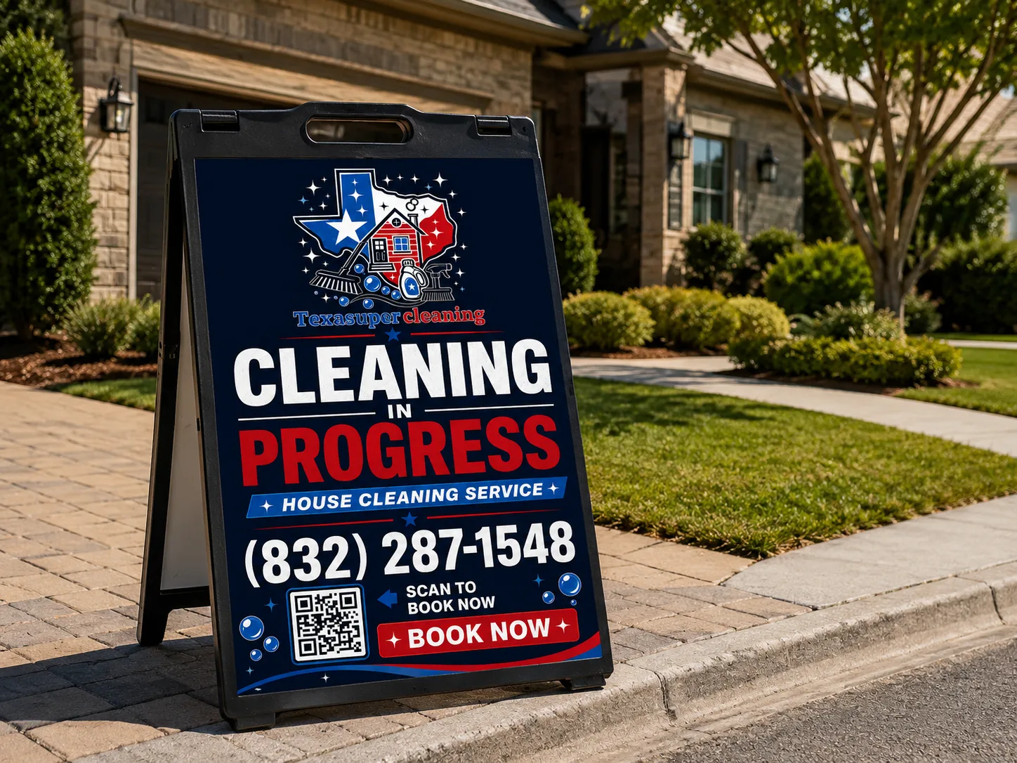 A-frame pavement sign designed and produced by Albarosa Print